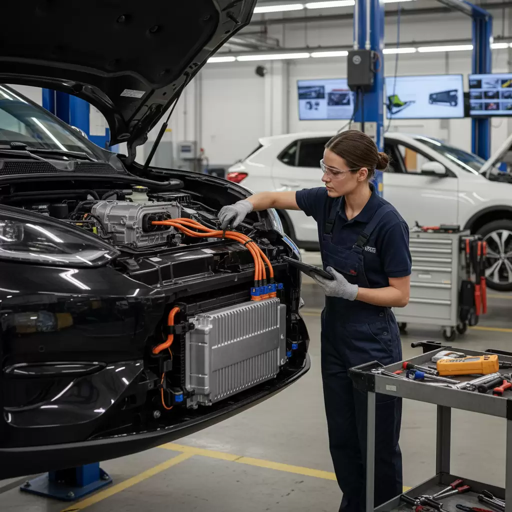 gemini_image_1768643048-1 Hệ thống động cơ xe điện đơn giản hơn giúp giảm thiểu chi phí bảo trì định kỳ