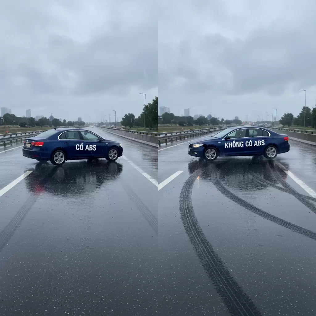 gemini_image_1768644842 Sự khác biệt rõ rệt về khả năng kiểm soát hướng lái giữa xe có và không có ABS