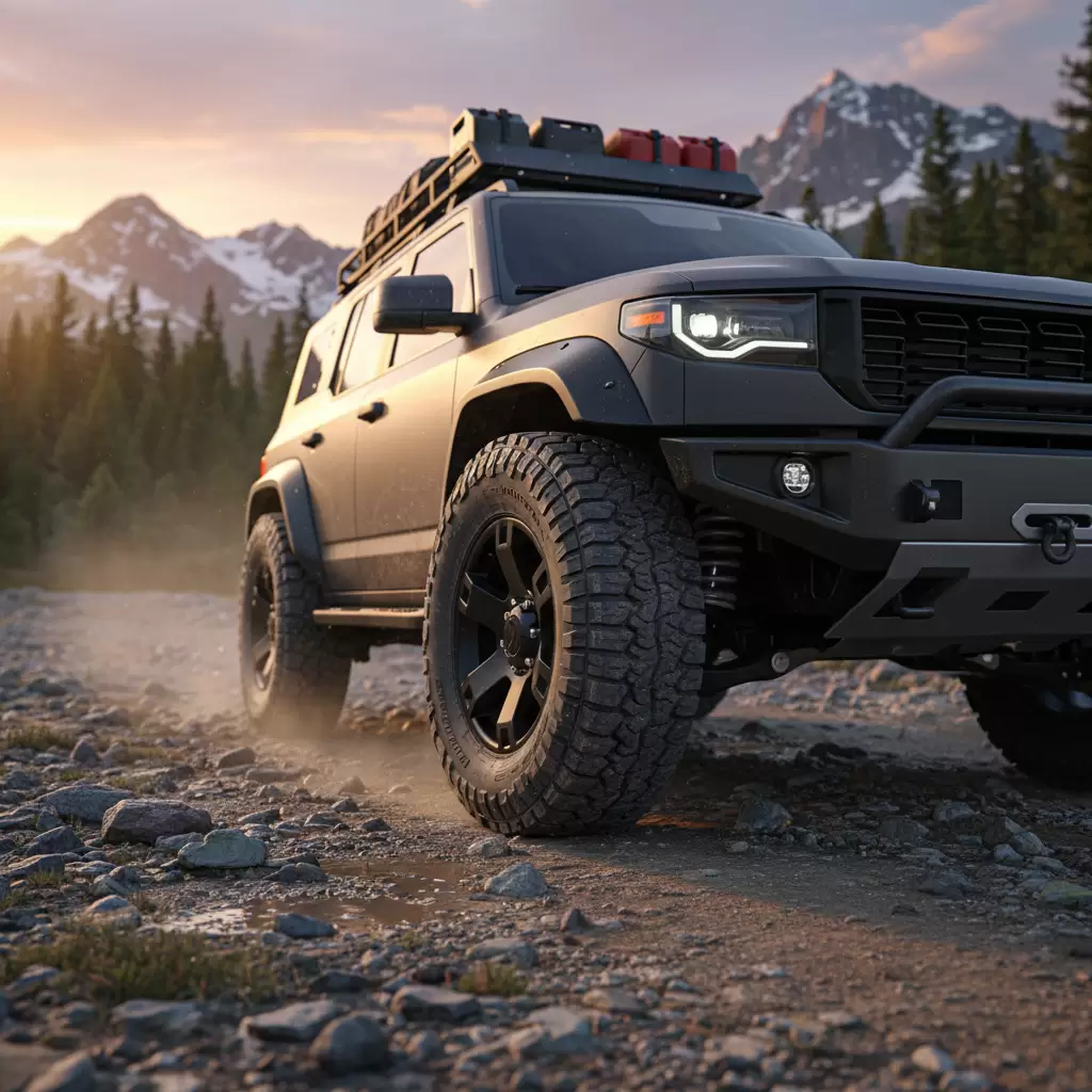 gemini_image_1768645382-1 Xe SUV và bán tải cần những loại lốp có kích thước lớn và gai lốp sâu để chinh phục địa hình