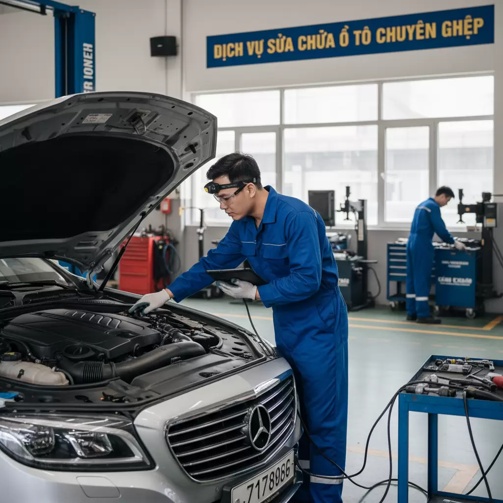 gemini_image_1768646035 Bảo dưỡng xe ô tô định kỳ mốc 10000km là bước quan trọng để duy trì hiệu suất vận hành