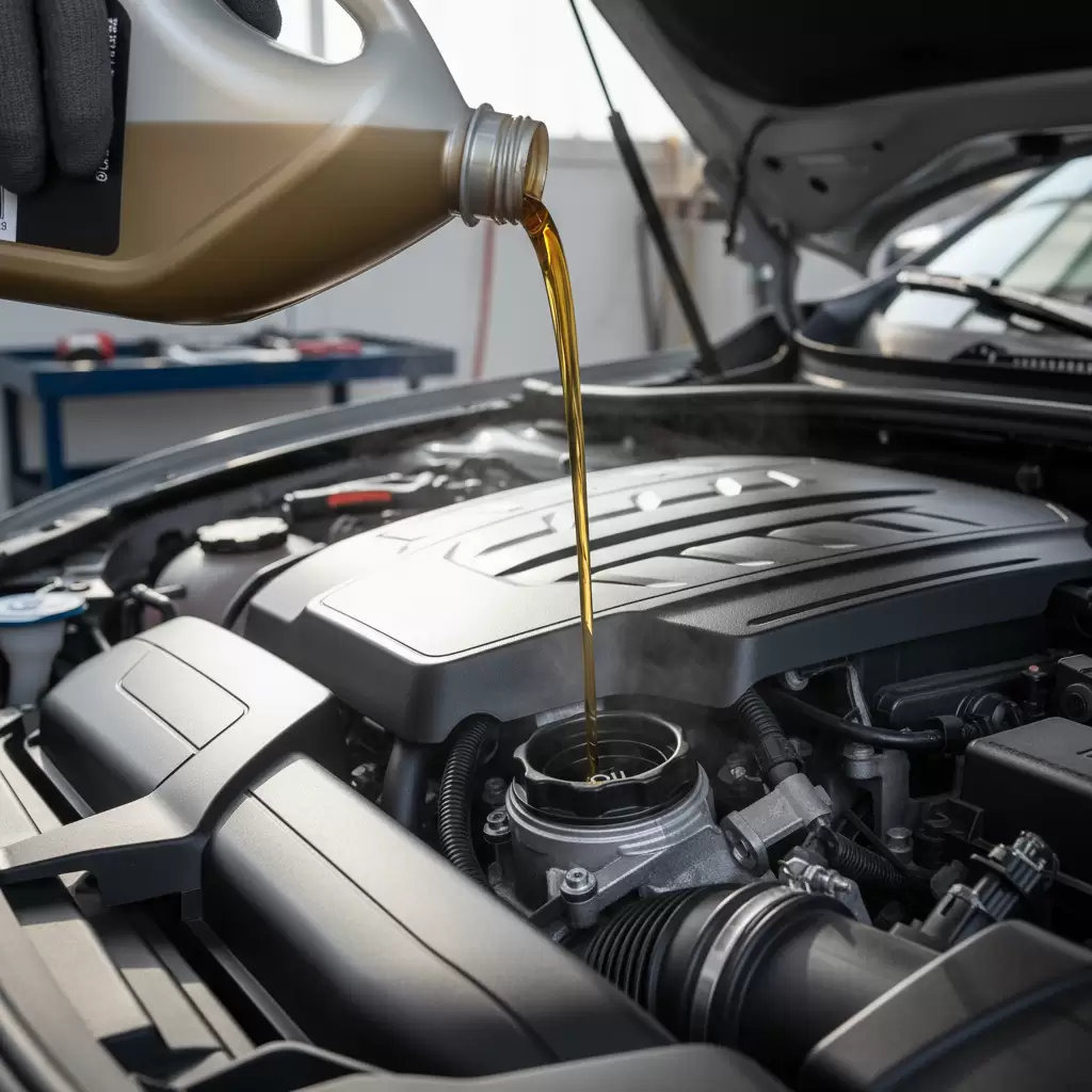 gemini_image_1768646565 Thay dầu máy mới giúp tối ưu hóa hiệu suất vận hành và tiết kiệm nhiên liệu