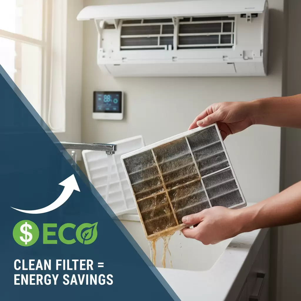 gemini_image_1768647477 Bảo dưỡng lọc gió điều hòa thường xuyên giúp giảm thiểu đáng kể chi phí điện năng
