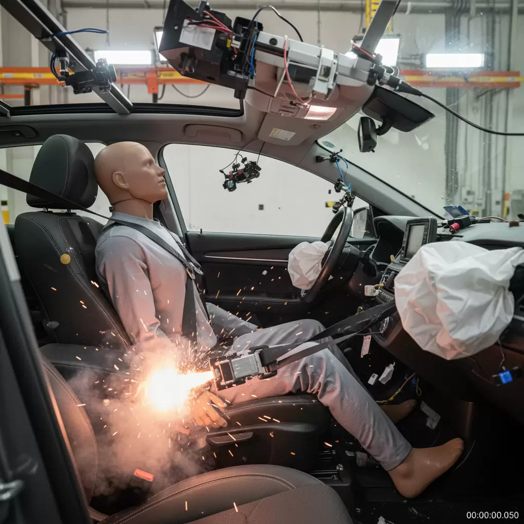 gemini_image_1768649683-1 Sau va chạm hệ thống dây đai an toàn cần được thay thế toàn bộ để đảm bảo hiệu quả bảo vệ