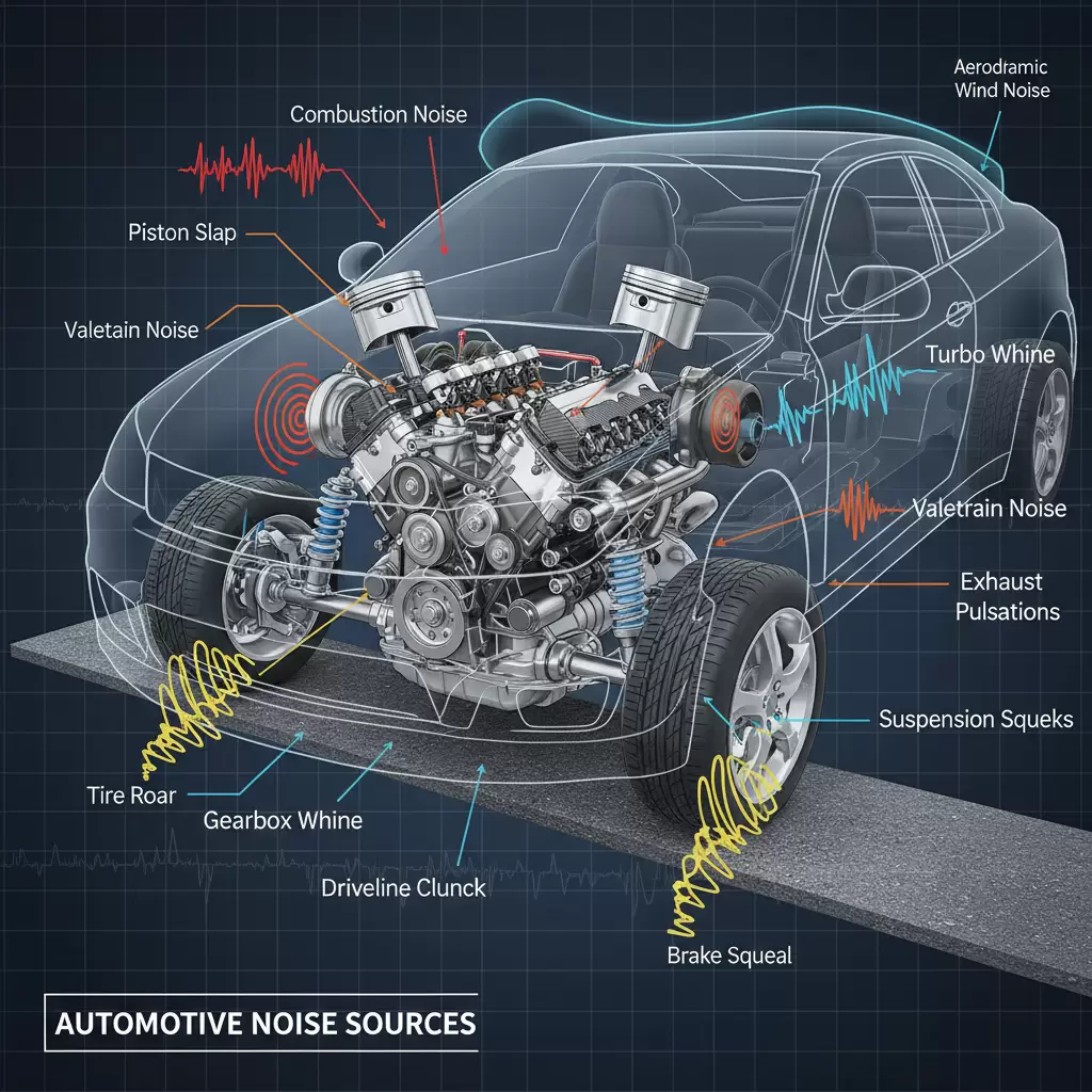 gemini_image_1768651259-1 Các nguồn gây ồn phổ biến từ hệ thống động cơ và khung gầm xe