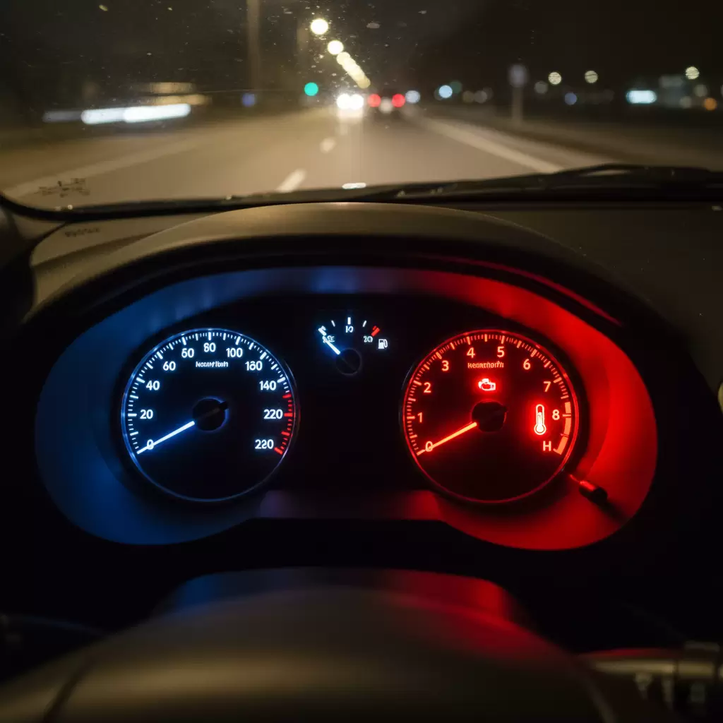 Luôn quan sát bảng điều khiển để nhận biết sớm các dấu hiệu động cơ bị quá nhiệt