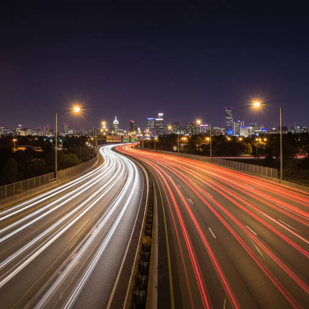 gemini_image_1768657810 Lái xe ban đêm đòi hỏi sự tập trung cao độ và kỹ năng xử lý tình huống tốt