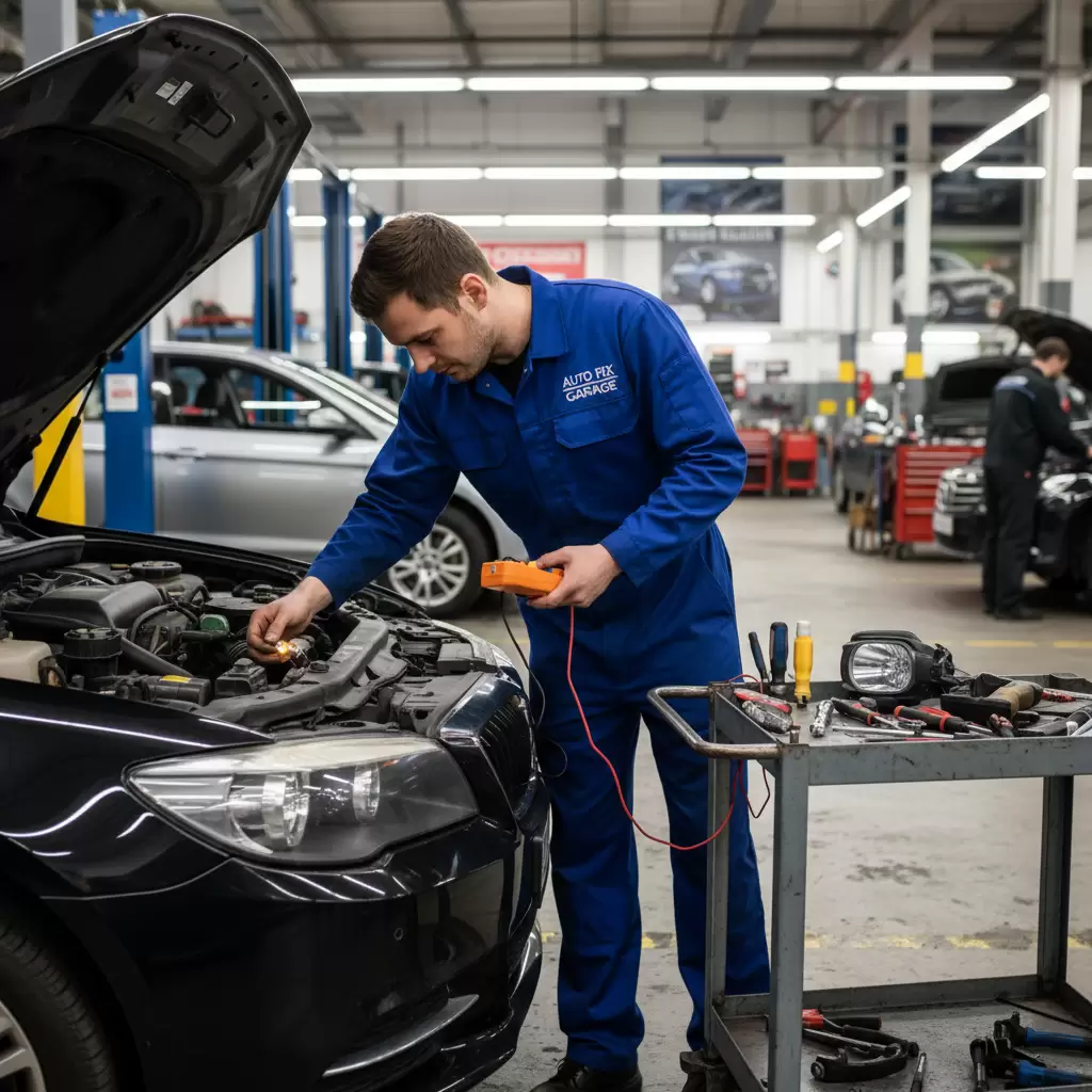 gemini_image_1768658359 Kiểm tra và bảo dưỡng hệ thống đèn định kỳ là việc làm cần thiết để đảm bảo an toàn giao thông