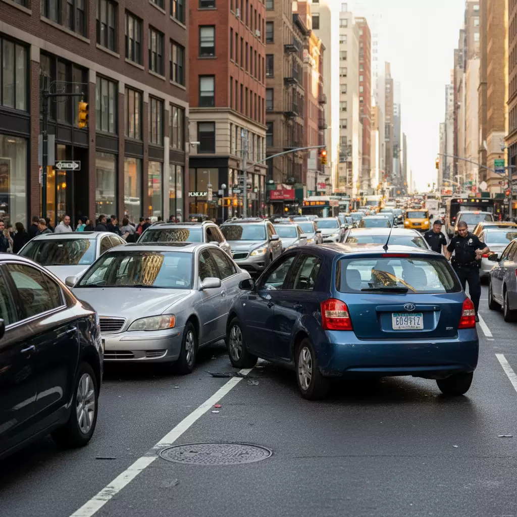 gemini_image_1768659053 Các vụ va chạm nhỏ thường xuyên xảy ra trong môi trường giao thông đô thị