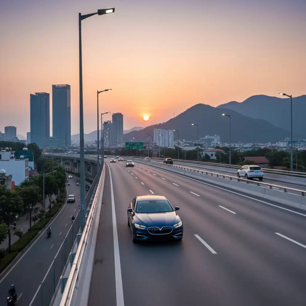 gemini_image_1768661091 Lái xe cao tốc an toàn đòi hỏi sự tập trung và tuân thủ nghiêm ngặt quy định về tốc độ