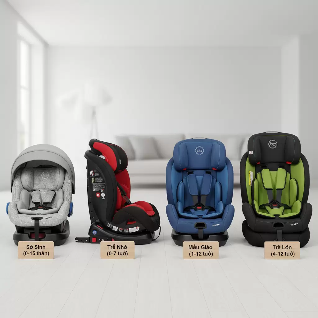 gemini_image_1768663795-1 Lựa chọn loại ghế phù hợp với từng giai đoạn phát triển của trẻ