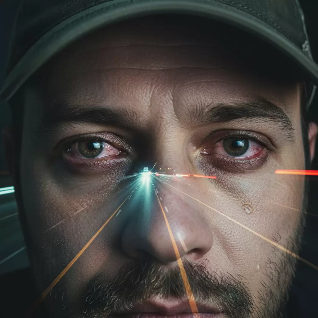 Mắt nháy liên tục và mất tập trung là dấu hiệu báo động đỏ cần dừng xe ngay