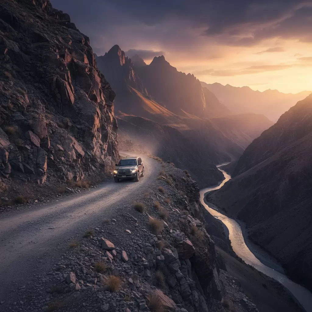 Việc vượt xe trên đường hẹp đòi hỏi kỹ năng và sự quan sát tỉ mỉ