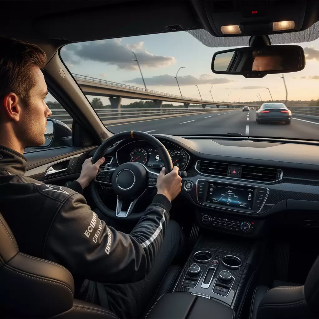 gemini_image_1768666574 Kỹ thuật lái xe chuyên nghiệp giúp tối ưu hóa mức tiêu thụ nhiên liệu và bảo vệ môi trường