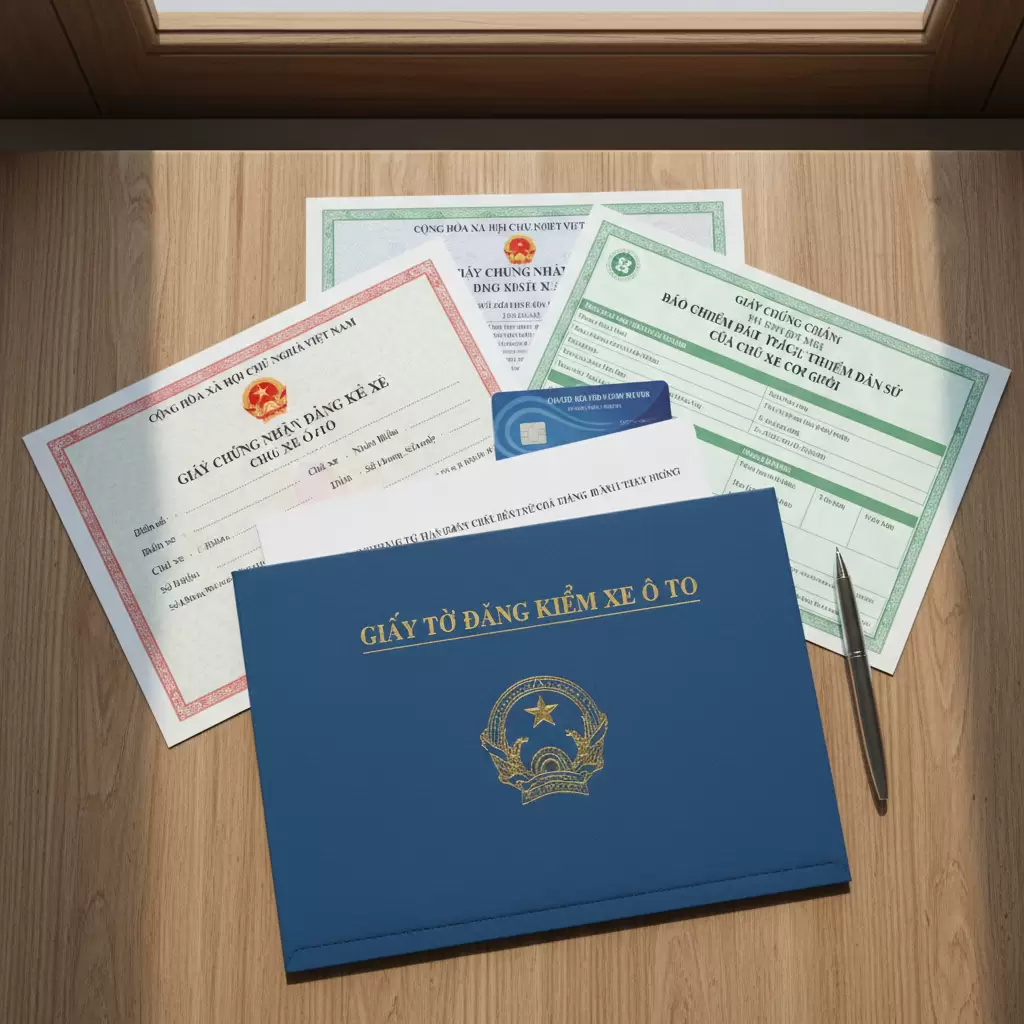 gemini_image_1768668770 Chủ xe cần chuẩn bị đầy đủ giấy tờ pháp lý trước khi đến trạm đăng kiểm