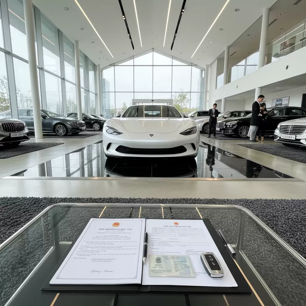 gemini_image_1768669686 Lệ phí trước bạ là khoản chi phí bắt buộc để xe ô tô có thể lăn bánh hợp pháp
