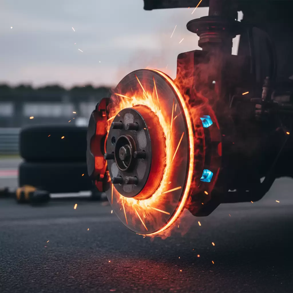 Hệ thống phanh bị quá nhiệt do ma sát quá mức tạo ra mùi khét nồng