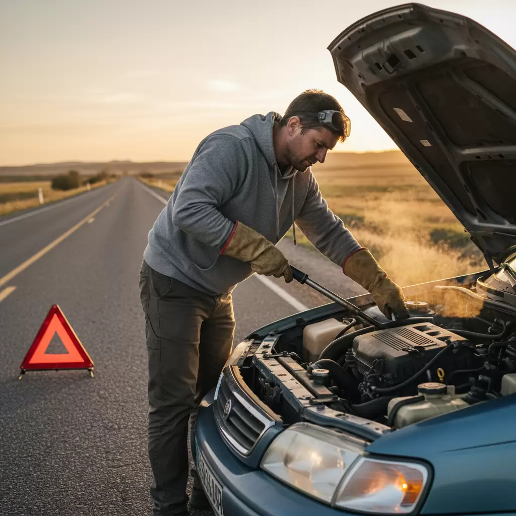 Kiểm tra khoang máy cẩn thận sau khi dừng xe an toàn