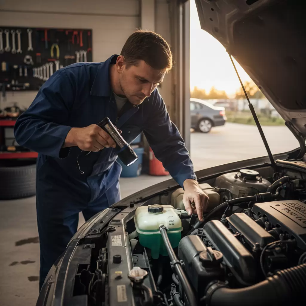 gemini_image_1768675374 Kiểm tra định kỳ mức nước làm mát giúp ngăn ngừa sự cố quá nhiệt đột ngột