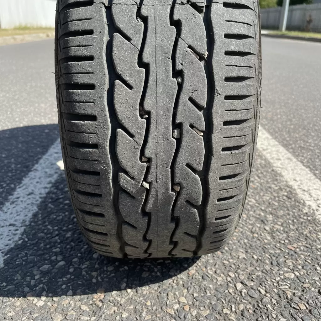 gemini_image_1768675794 Tình trạng lốp xe mòn không đều gây ảnh hưởng nghiêm trọng đến an toàn vận hành