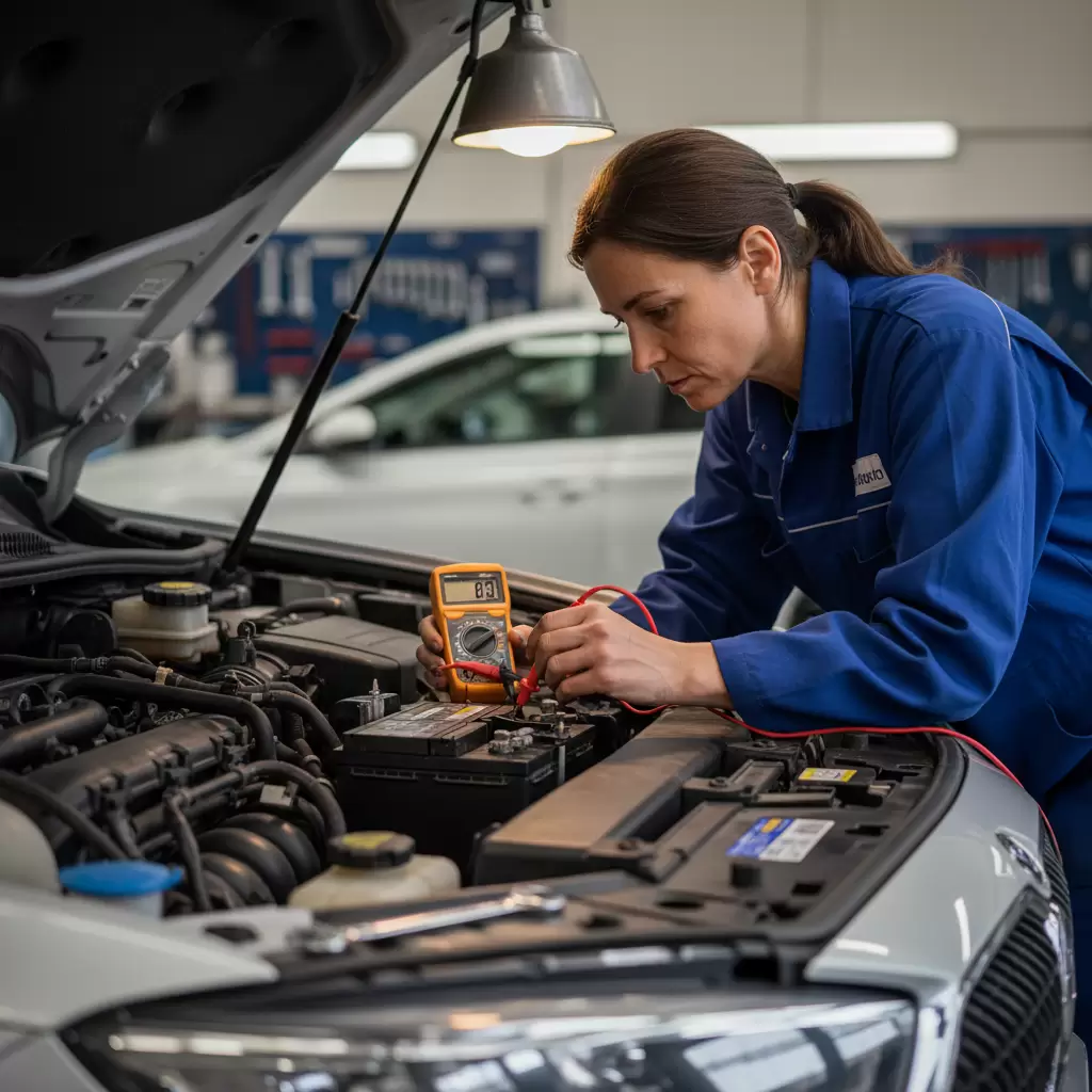 Kiểm tra các triệu chứng bất thường là bước đầu tiên để xử lý tình trạng acquy yếu