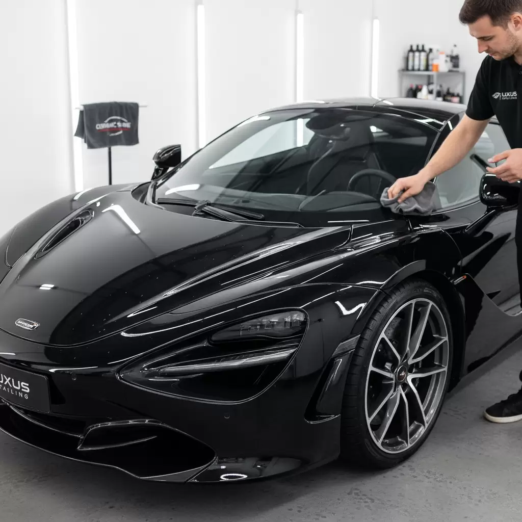 Vẻ ngoài sáng bóng như mới của xe ô tô sau khi được chăm sóc theo tiêu chuẩn 5S