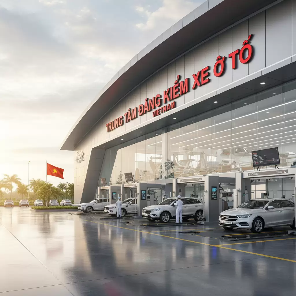 Hoạt động kiểm định xe ô tô tại trung tâm đăng kiểm chuyên nghiệp